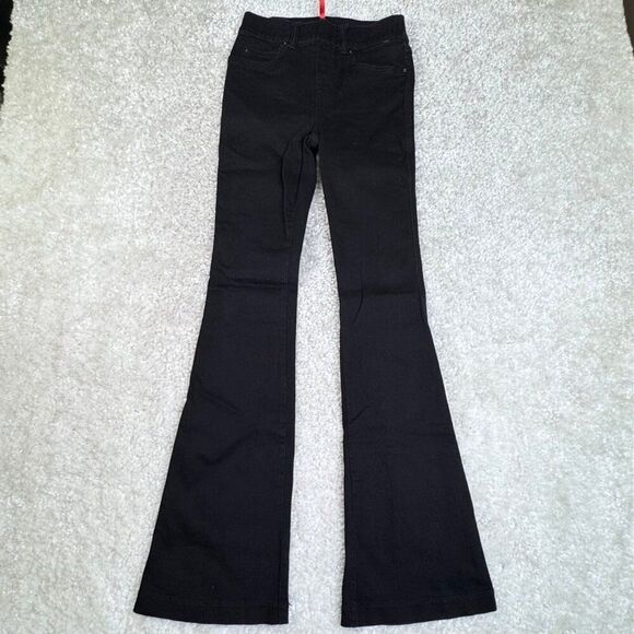 Spanx Pull On Stretch Flare Jeans Black XS - Picture 2 of 12